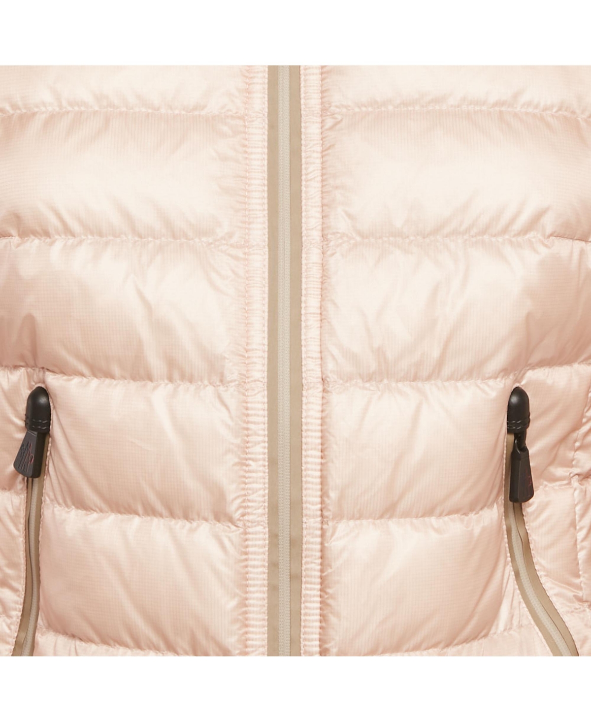 Pre-Owned Moncler Women's Grenoble Light Orange Nylon Day-Namic Down Jacket