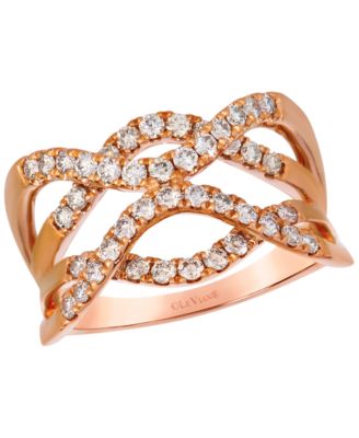 Nude Diamonds (0.93 ct. t.w.) Ring in 14k Strawberry Gold