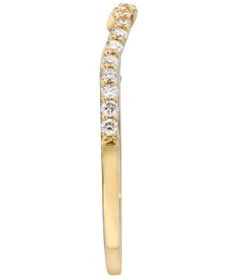 Vanilla Diamond (0.17 ct. t.w.) Bridal Ring in 14k Honey Gold