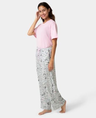 Women's Cotton Printed Mid-Rise Pants