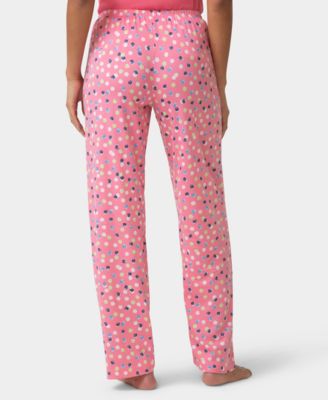 Women's Chalk Dot Printed Mid-Rise Pants