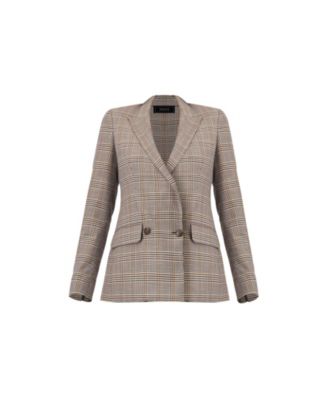 Women's Double-Breasted Prince of Wales Blazer
