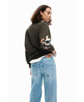 Women's Collage drawing sweatshirt