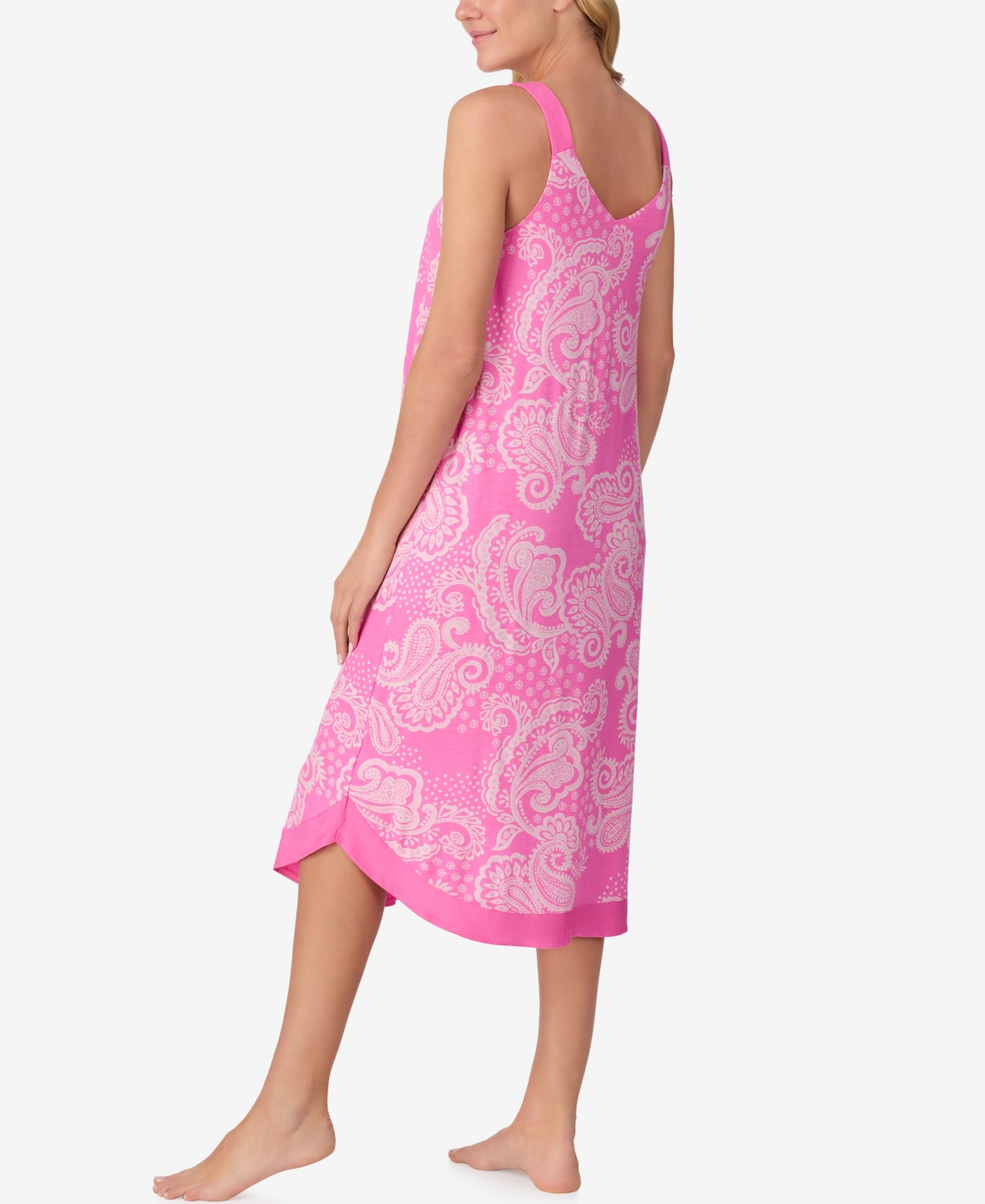 Ellen Tracy Women's Paisley Printed Sleeveless Midi Gown