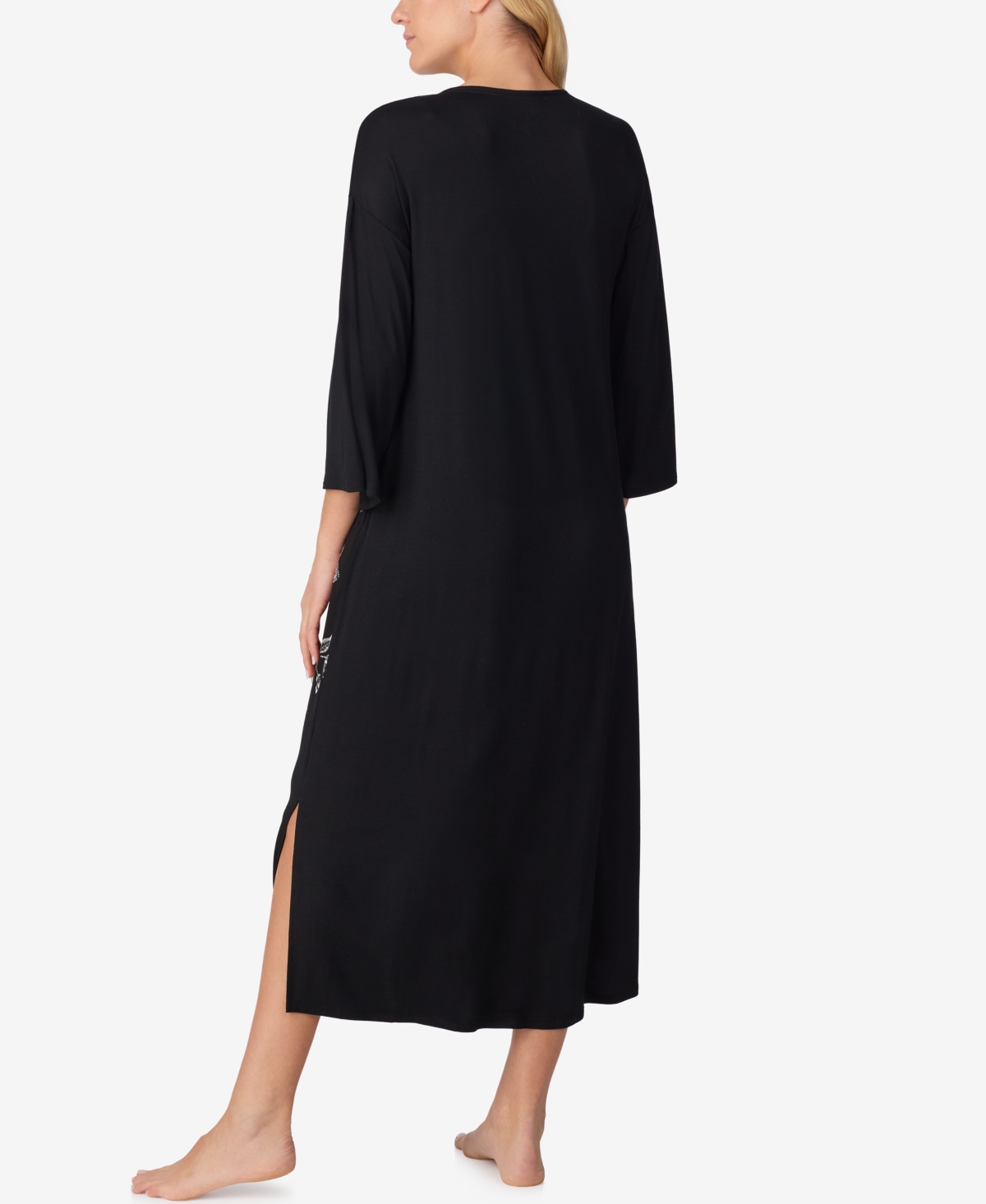 Ellen Tracy Women's Printed Long-Sleeve Sleep Gown