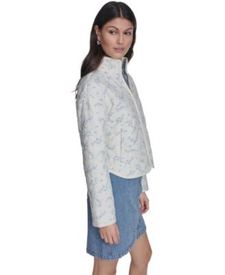 Women’s Quilted Short Liner Zipper Jacket