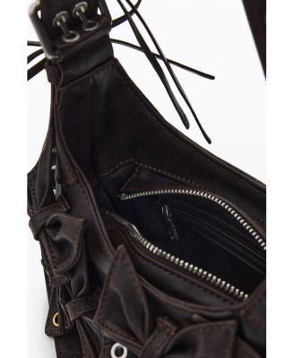 Women's Small bag with butterfly appliques