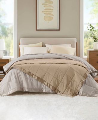 Windom Lightweight Down Alternative Satin Trim Blanket, Full/Queen