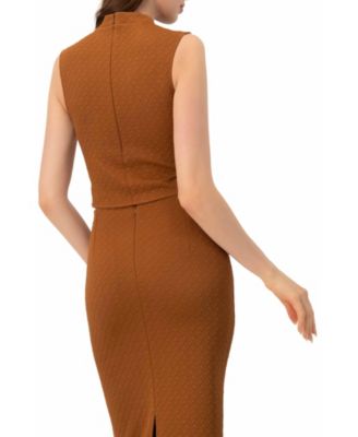 Women's Knit Sleeveless Crop Top