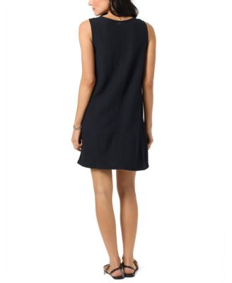 Women's Sanders Button-Front Woven Mini Dress