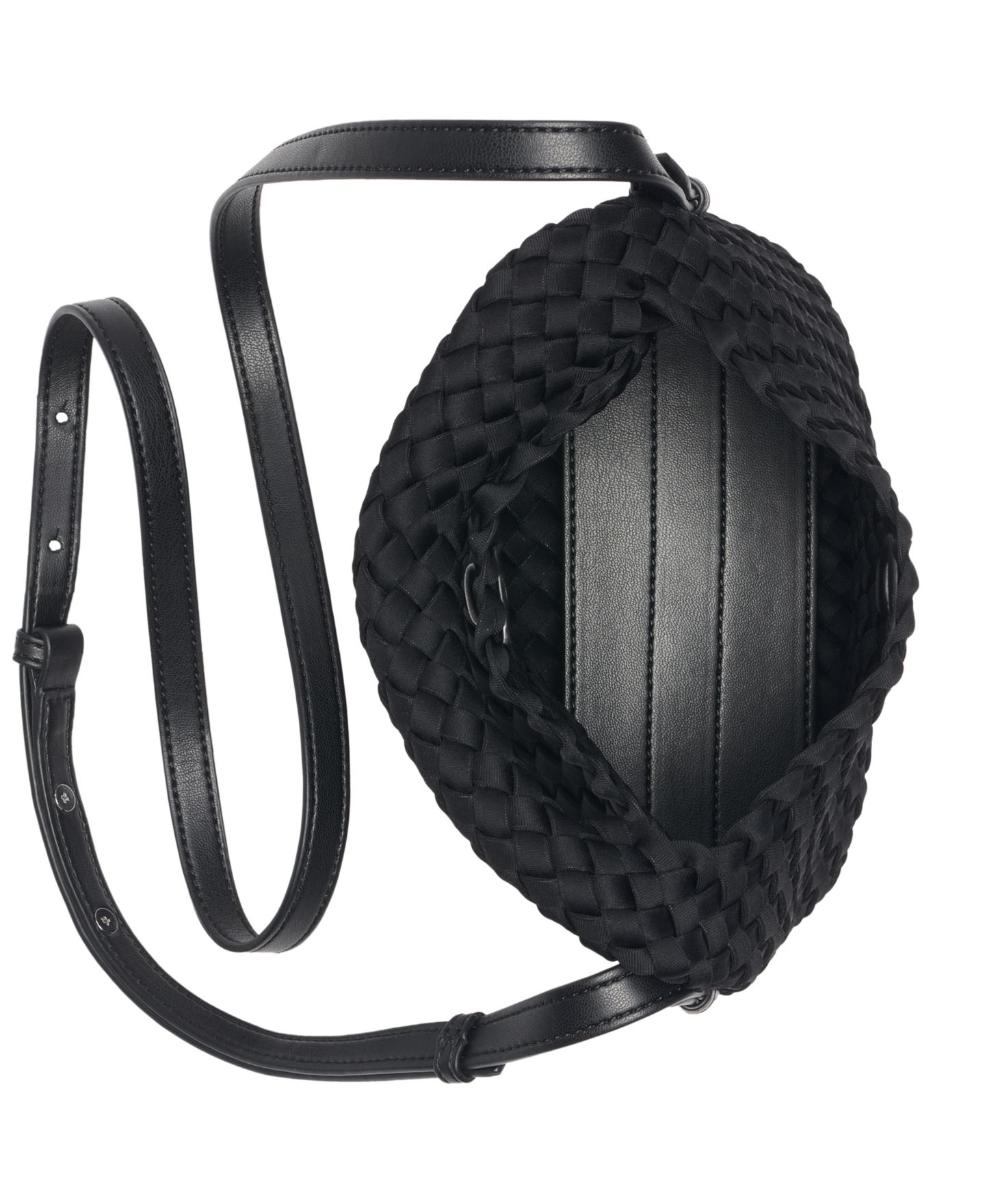 Женская сумка DKNY Giselle Magnet Closure Crossbody, цвет: Чёрный / Серебряный — фото 4