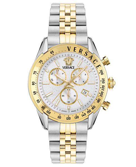 Мужские часы Versace Chrono Master Two-Tone Stainless Steel Bracelet Watch, 44mm