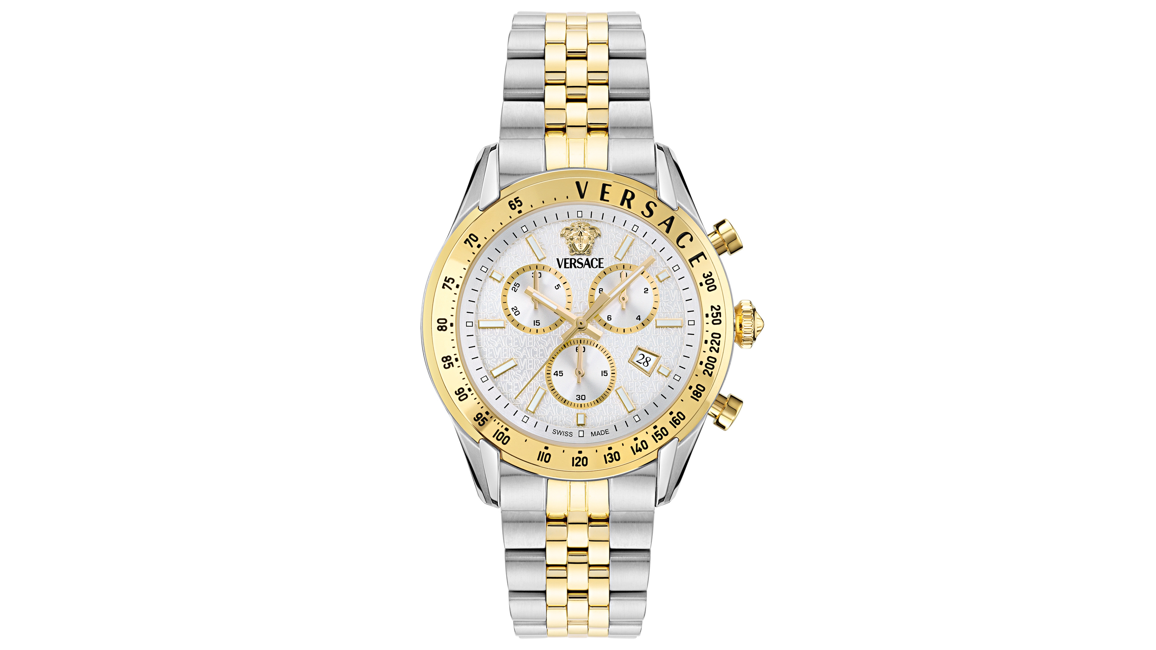 Versace Men's Chrono Master Two-Tone Stainless Steel Bracelet Watch