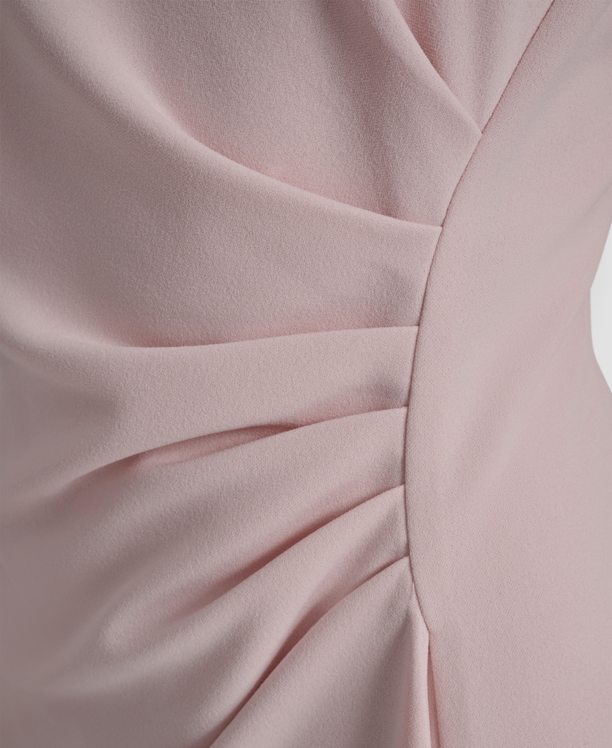 Dkny Women's Bubble Sleeve Scuba Crepe Ruched Sheath Dress