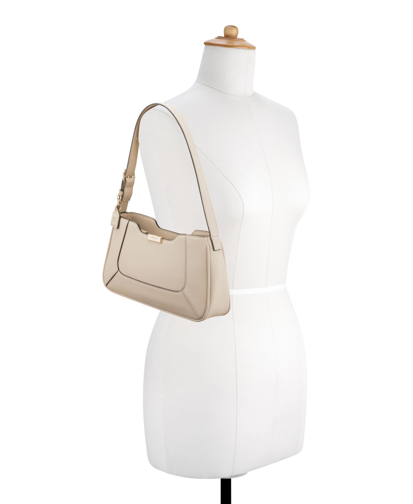 Женская сумка Nine West Marly Small Shoulder, цвет: Бежевый — фото 5