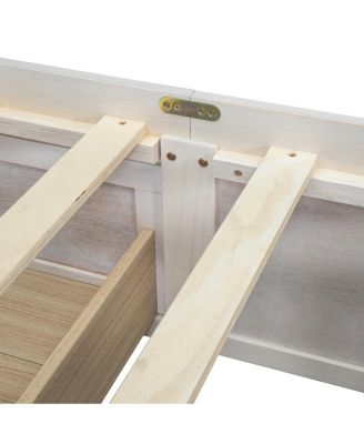 Queen Size Platform Bed with 6 Storage Drawers