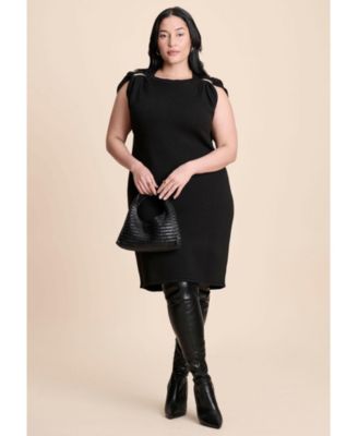 Women's Metal Detail Sweater Dress