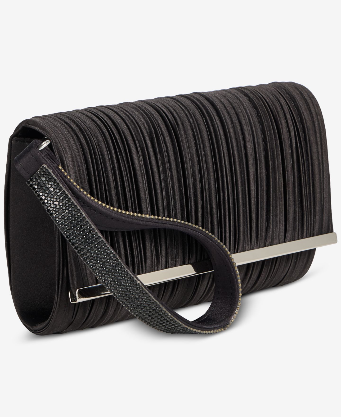 Женский клатч I.N.C. International Concepts Caitlin Pleated Satin Clutch, цвет: Чёрный — фото 2