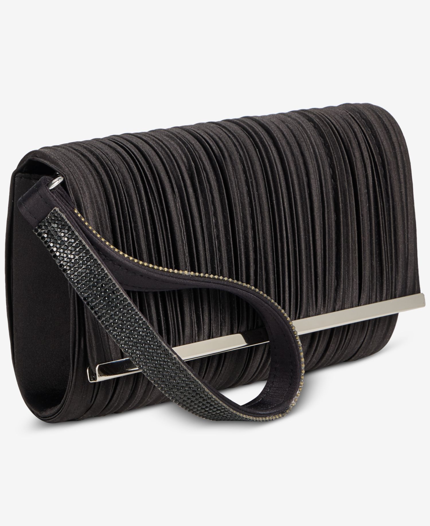 Caitlin Pleated Satin Clutch