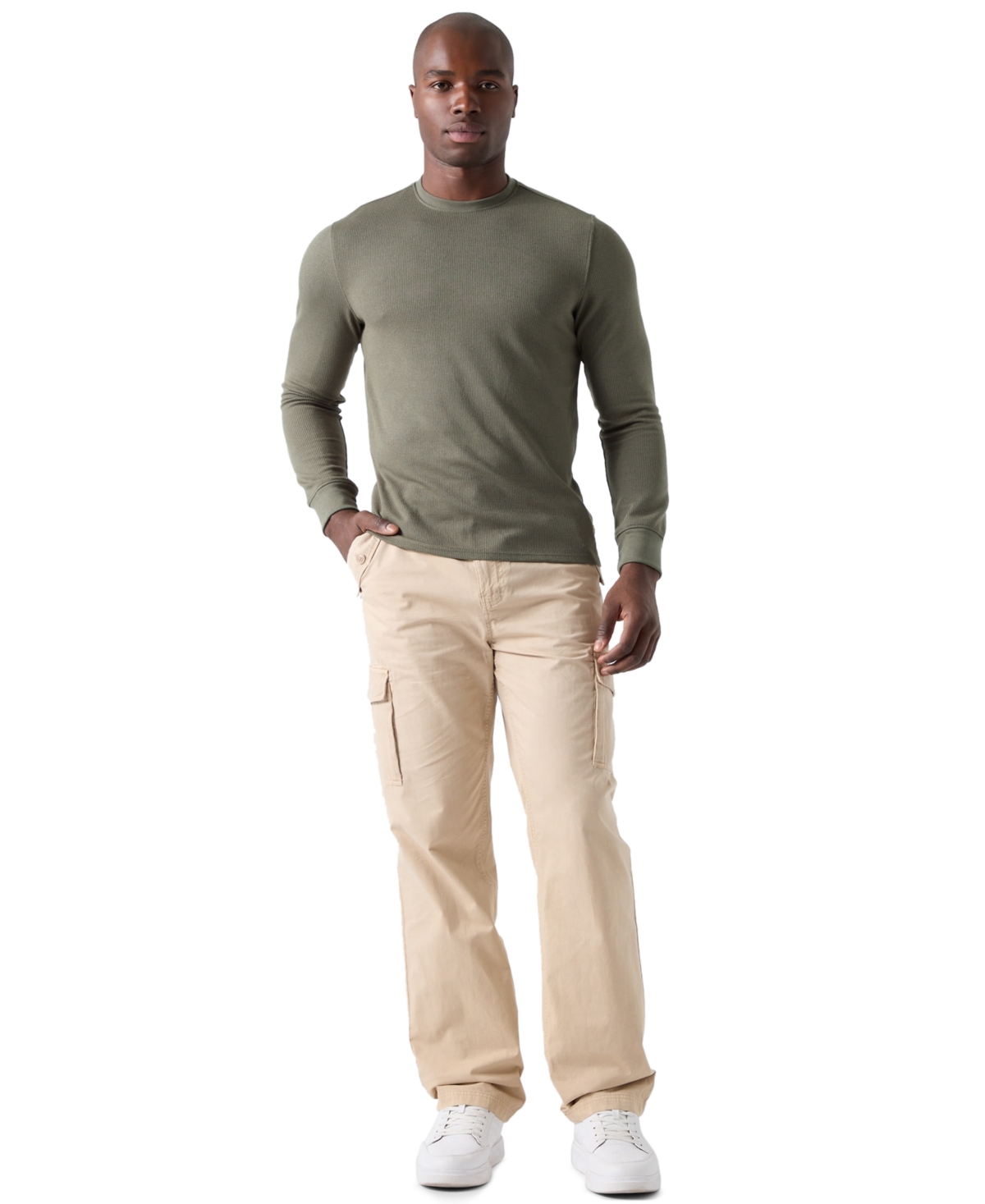 Guess Men's Owen Straight-Fit Cargo Pants