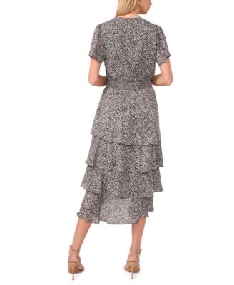 Women's Four Teir Pull-On Layered Dress