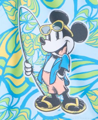 Toddler Boys' 2T-4T Short-Sleeve Rashguard & Mesh-Lined Swim Trunks, 2-Piece Set