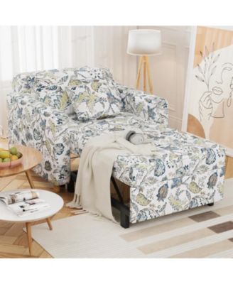 36" Sleeper Chair, Convertible Chair Bed for Adults, 3-in-1 Pull Out Sofa Chair