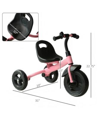 Kids Ride On Tricycle with Adjustable Seat Indoor Outdoor Use Ages 3 to 5