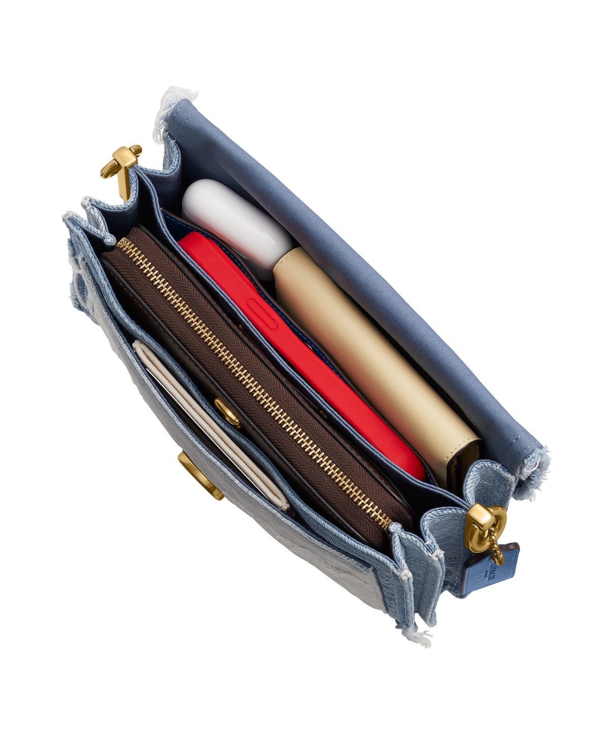 Coach Tabby Small Denim Patchwork Shoulder Bag 26