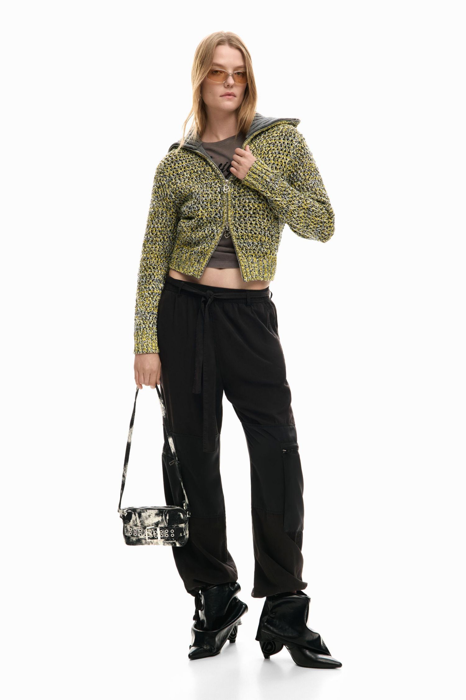 Women's Zipper Knit Sweater
