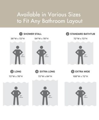 Spa Waffle 3M-Scotchgard™ Shower Curtain, 72" x  72"