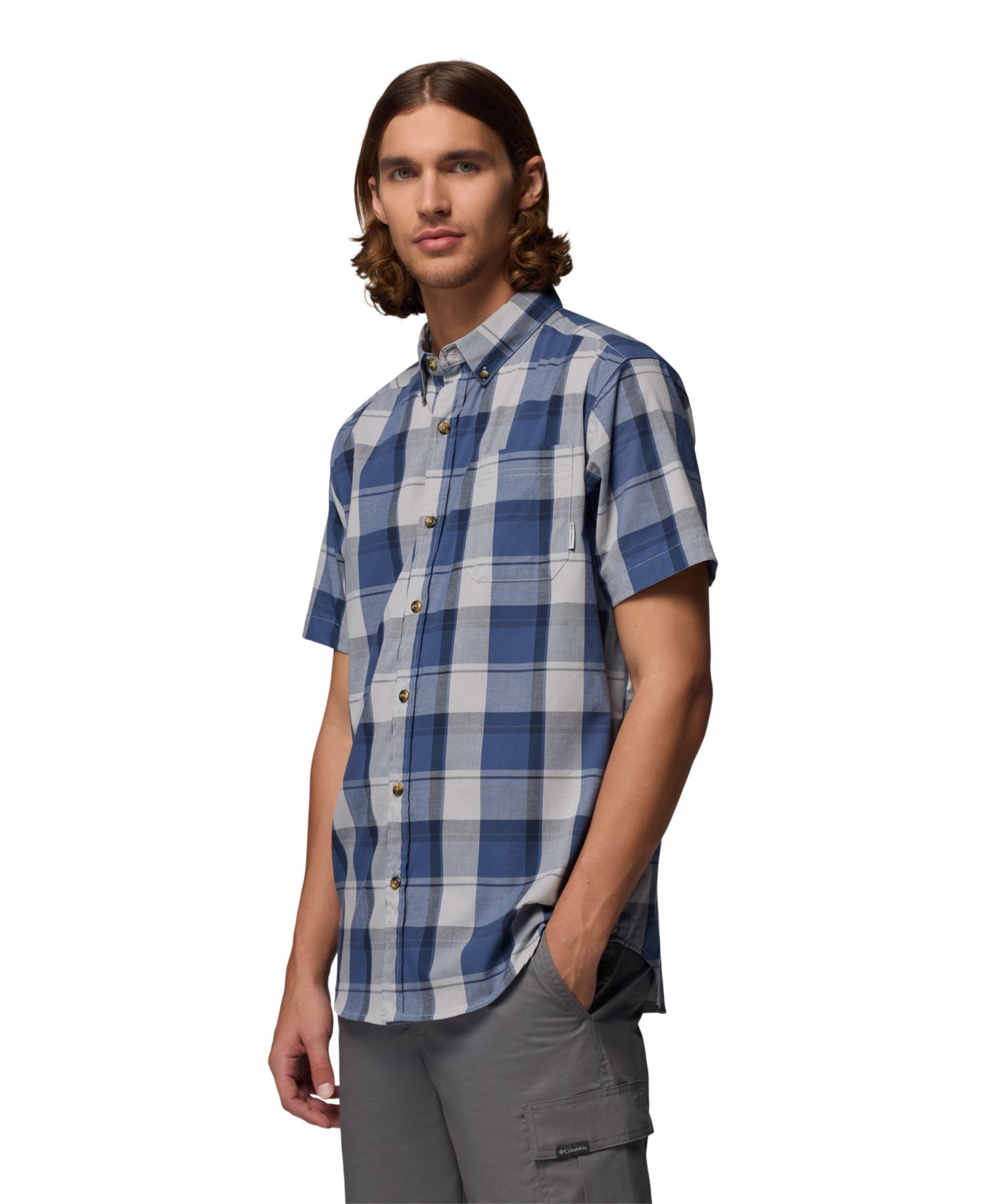 Men's Rapid Rivers Short-Sleeve Plaid Shirt