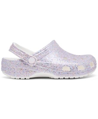 Big Girls Glitter Classic Clogs from Finish Line