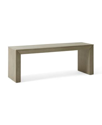  Acacia Wood Dining Bench, Light Gray Oak