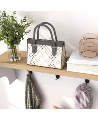 Shoe Bench and Coat Rack Set for Entryway Hallway