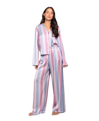 Women's Striped Top & Pants, 2-Piece Set