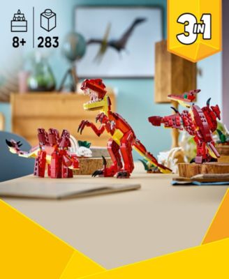 Creator 3 in 1 Fierce Dinosaur Building Kids Toy 31379, 283 Pieces