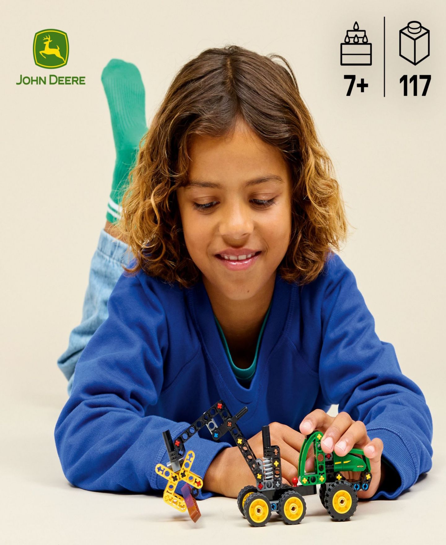 LEGO® Конструктор LEGO Technic John Deere 1470H, колёсный харвестер 42218, 117 деталей — фото 2