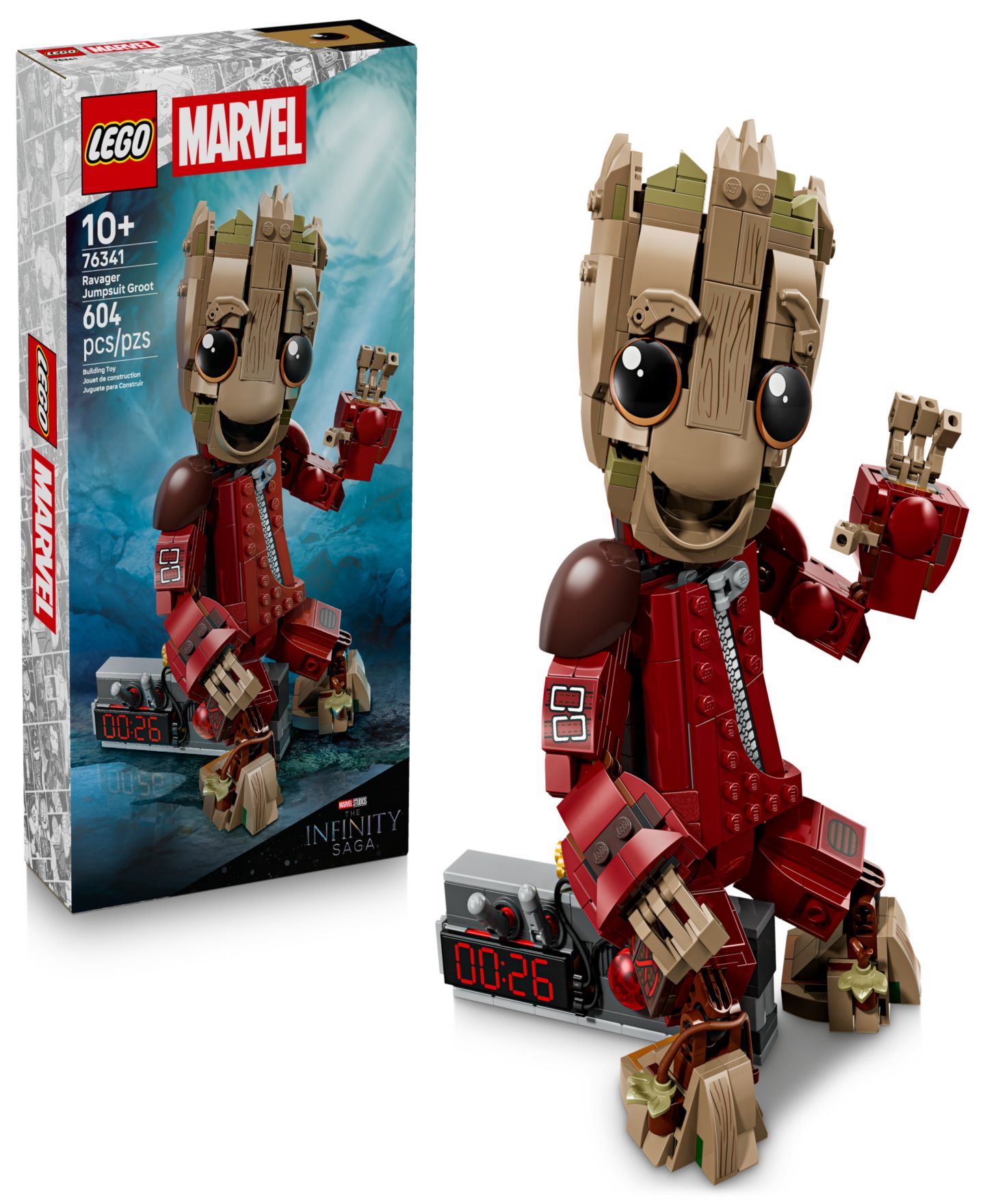 Детские конструкторы LEGO® Marvel Ravager Jumpsuit Groot Kids Building Toy 76341, 604 Pieces — фото 1