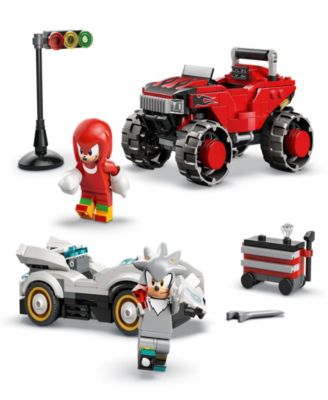 Sonic the Hedgehog Silver's Car vs. Knuckles' Monster Truck Building Toy 77118, 378 Pieces