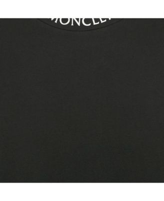 Men's Black Cotton Knit Crew Neck T-Shirt