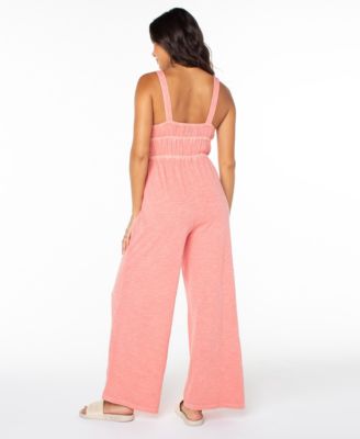 Women's Clover Sleeveless Square Neck Jumpsuit