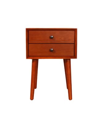 Nightstand with 2-Drawers, Small Side End Table with Storage