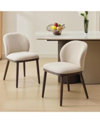 Dining Chairs Set of 4,Modern Upholstered Kitchen Chairs with Ergonomic Back Support
