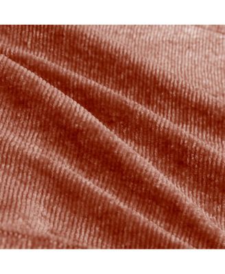  Streamlined Deep Seat Modular 3-Seat Boneless Sofa with French Edge Piping, Red Velvet