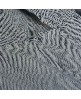 Women's Brit Grey Pinstripe Button Front Blouse