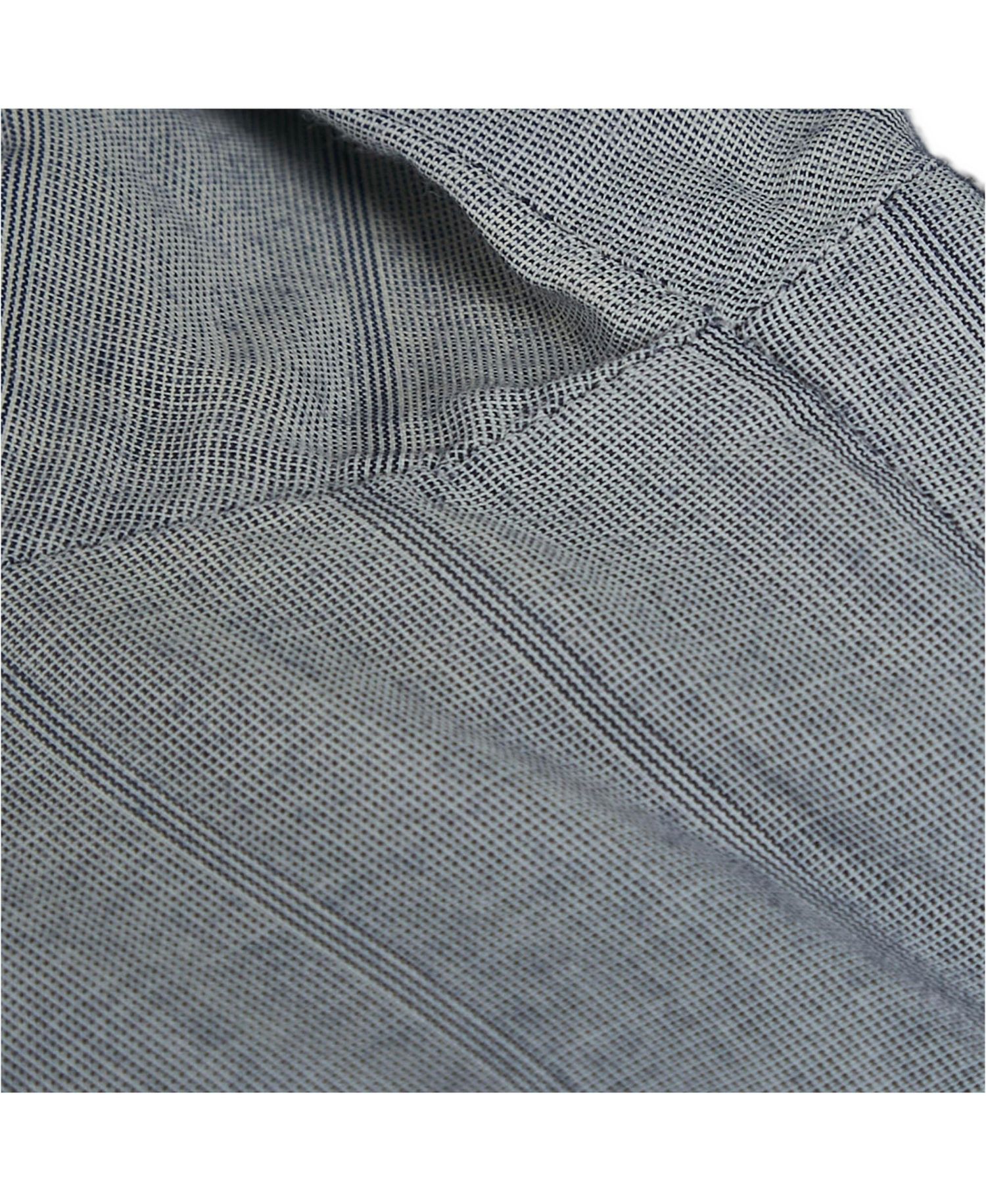 Women's Brit Grey Pinstripe Button Front Blouse