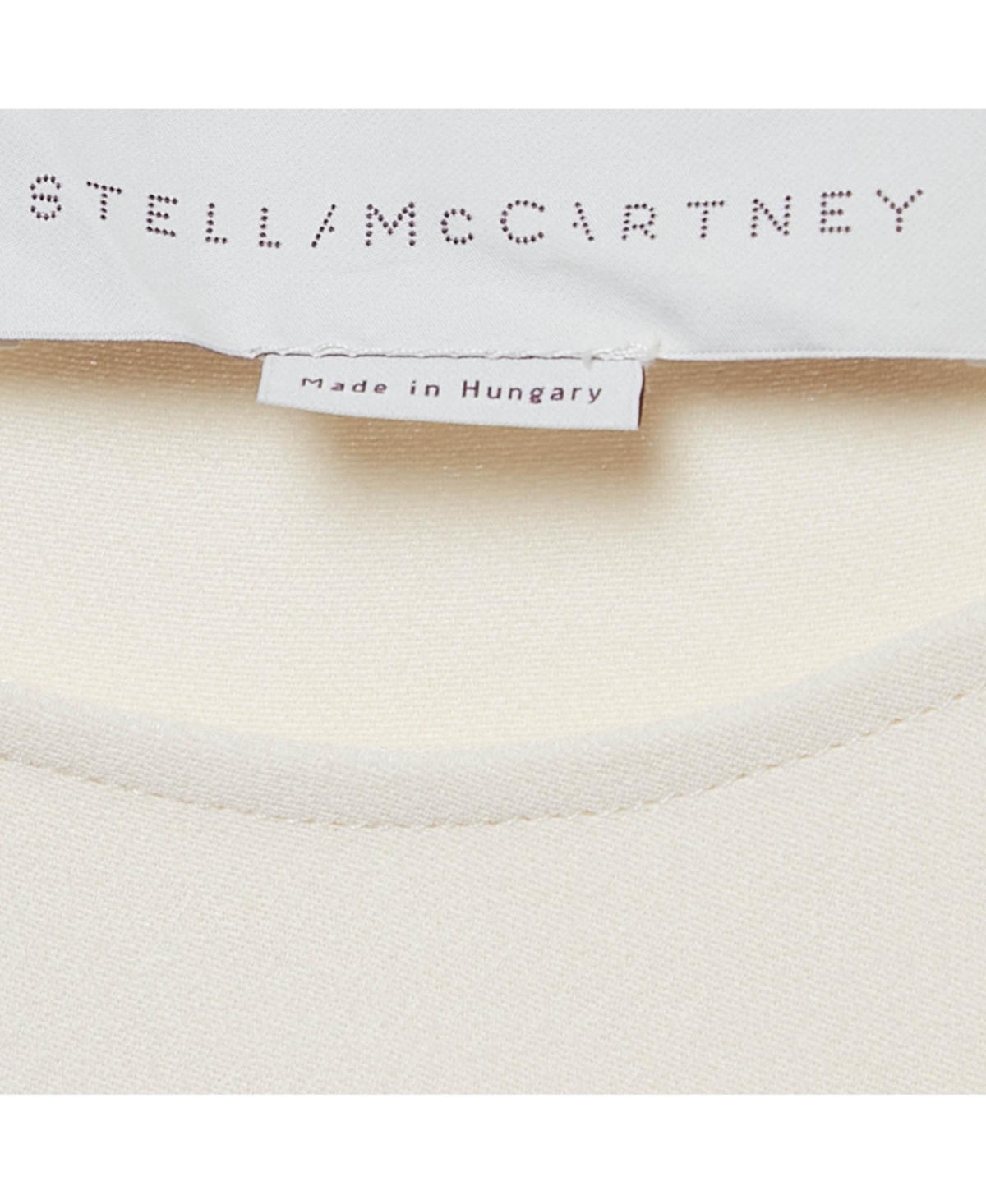 Pre-Owned Stella Mccartney Women's Beige Crepe Long Sleeve Blouse