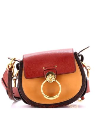 Small Tess Bag Leather and Embossed Leather