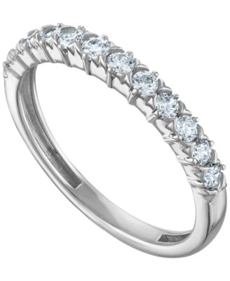 Diamond (1/2 ct. t.w.) Wedding Band Ring in 14k White Gold